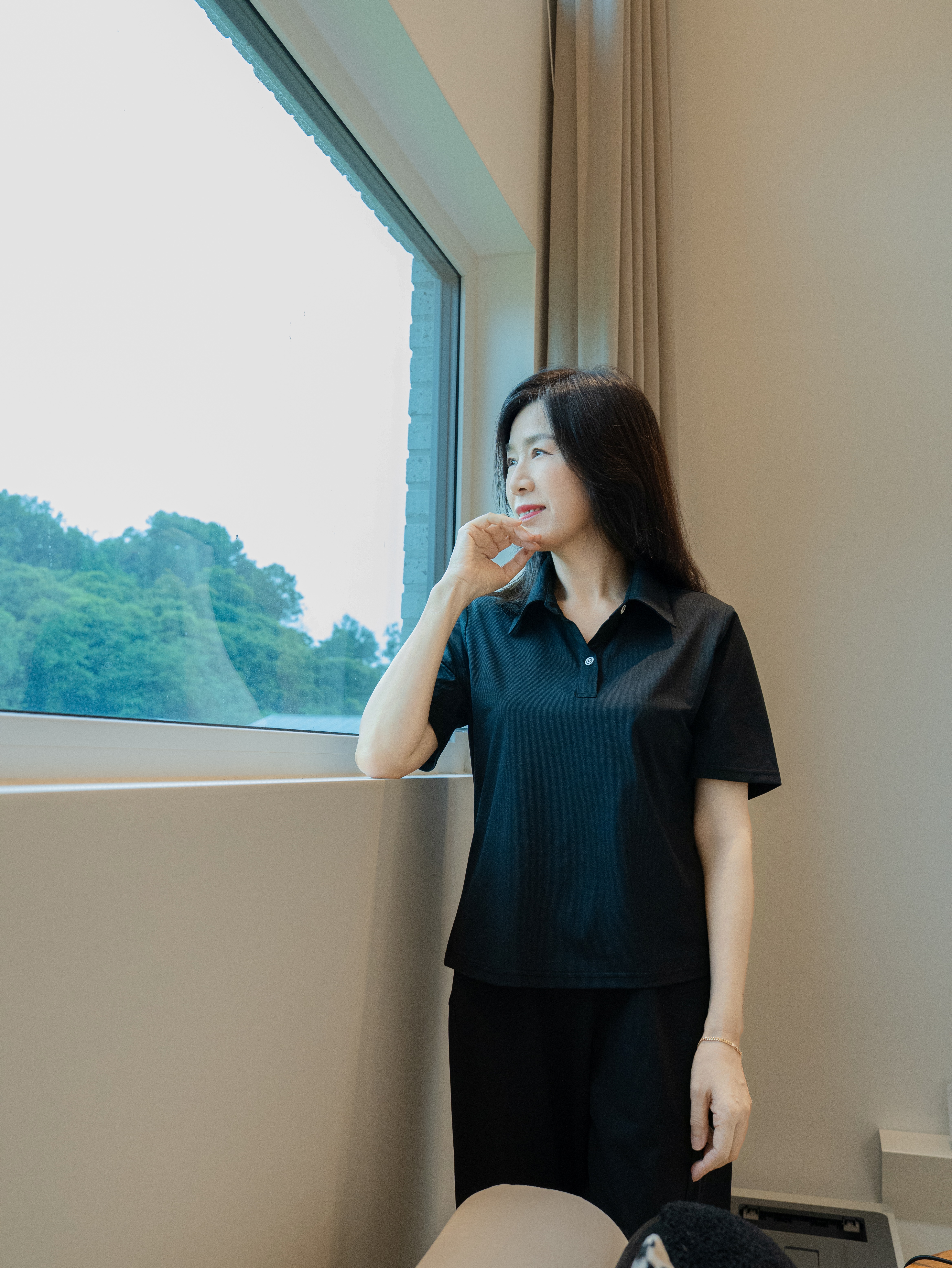 서이너이 소로나 여성와이드 트레이닝 조커 팬츠 친환경소재 상하세트 - 상세 이미지 3