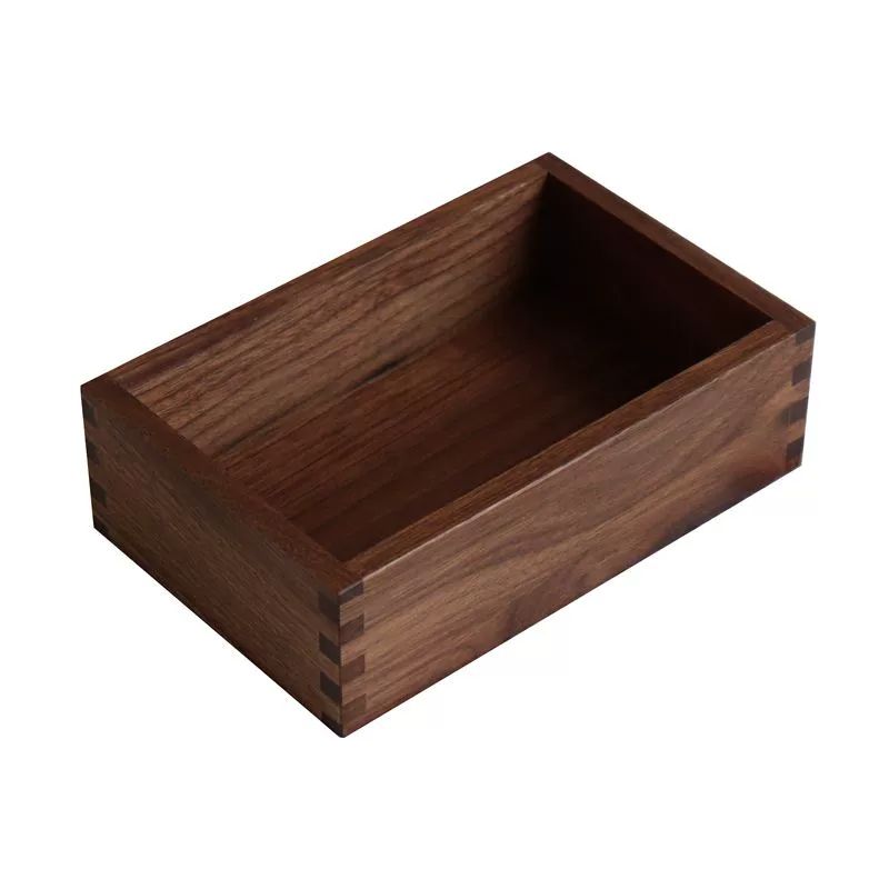 원목 월넛 다용도 미니박스 선반 수납 정사각형 15x15x6.5CM - 상세 이미지 5