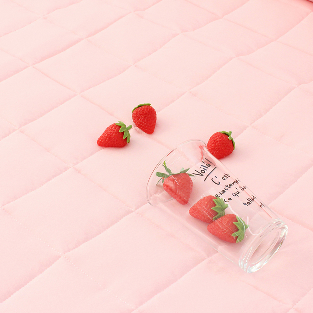 부드러운 아멜리 워싱 고정밴딩 침대패드 체리 블라썸, SS(슈퍼싱글)