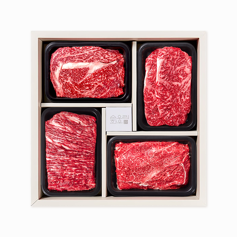 [정육2호] 1++등급 한우 선물세트 등심 채끝 국거리 불고기 1.6kg 소고기 - 상세 이미지 2