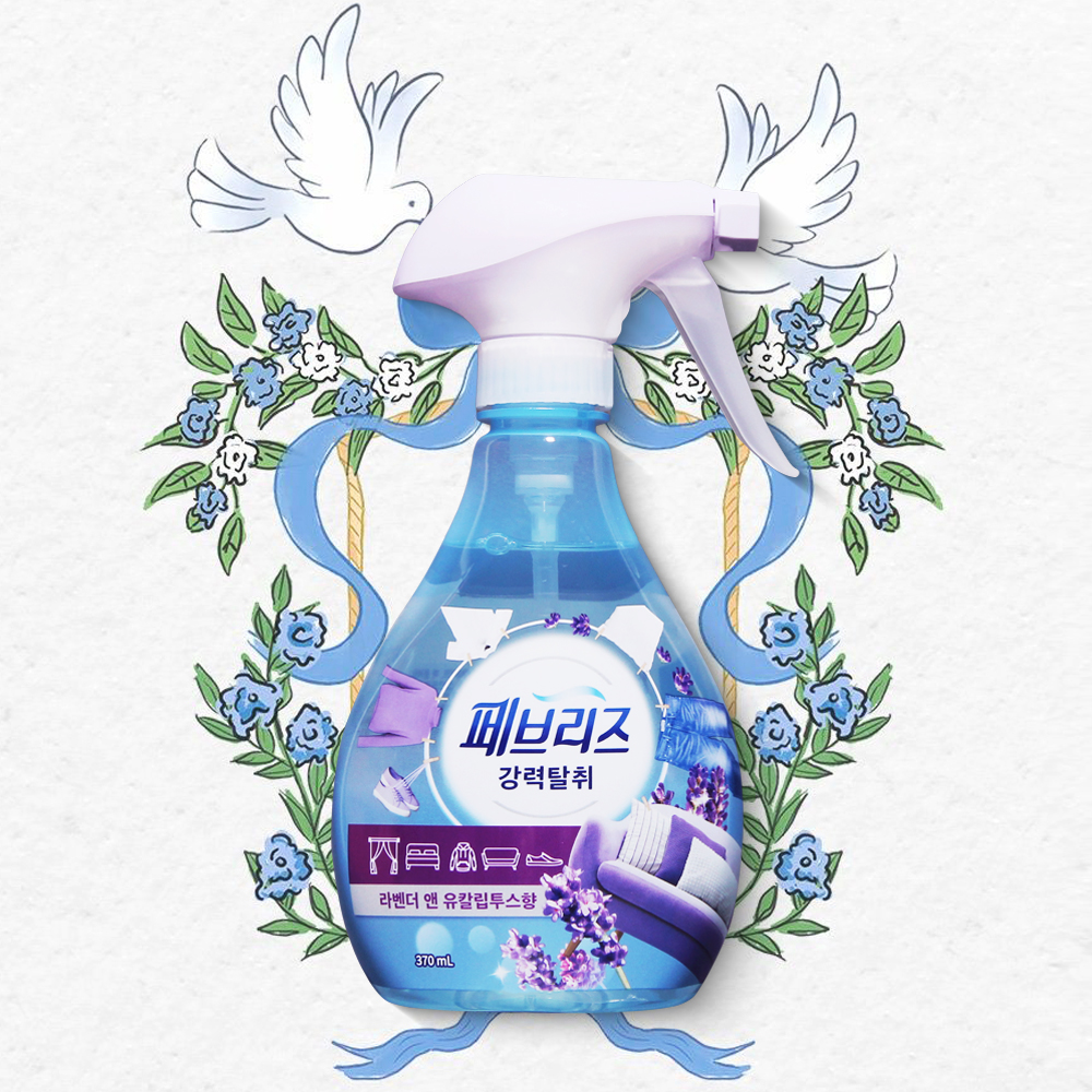 페브리즈 라벤더 앤 유칼립투스 섬유탈취제 370ml 강력탈취 섬유향수 - 메인 이미지