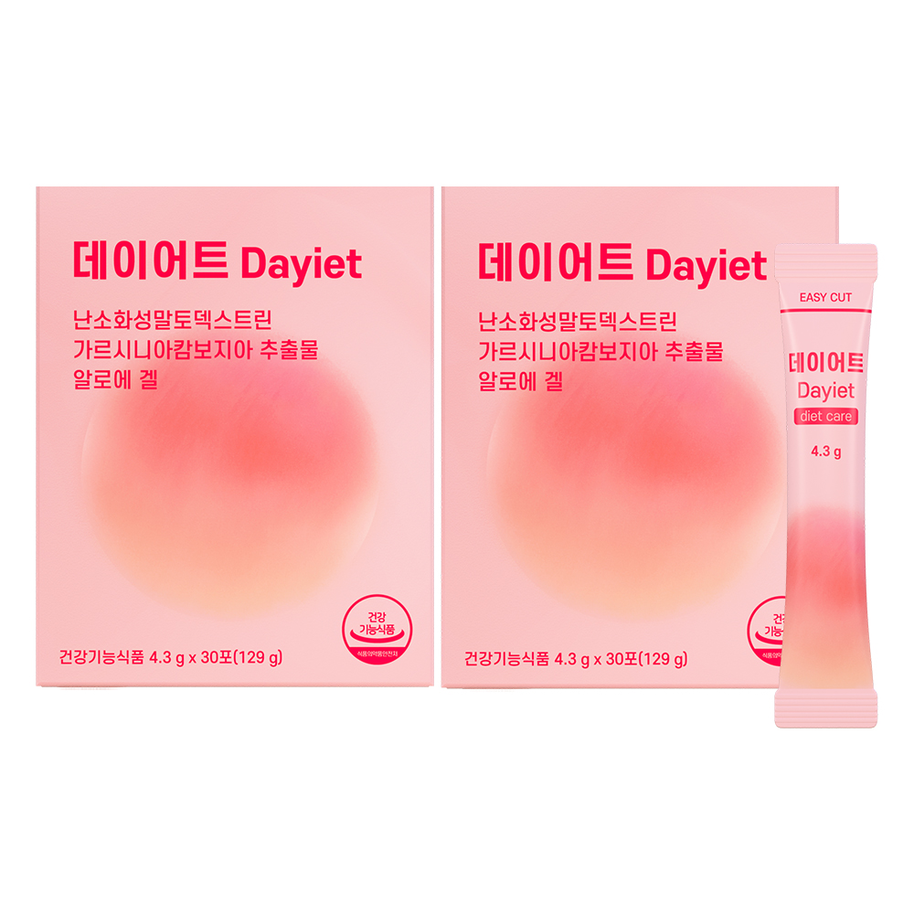 데이어트 복숭아맛 가르시니아 체지방관리 다이어트보조제 30포, 2개 - 상품 이미지
