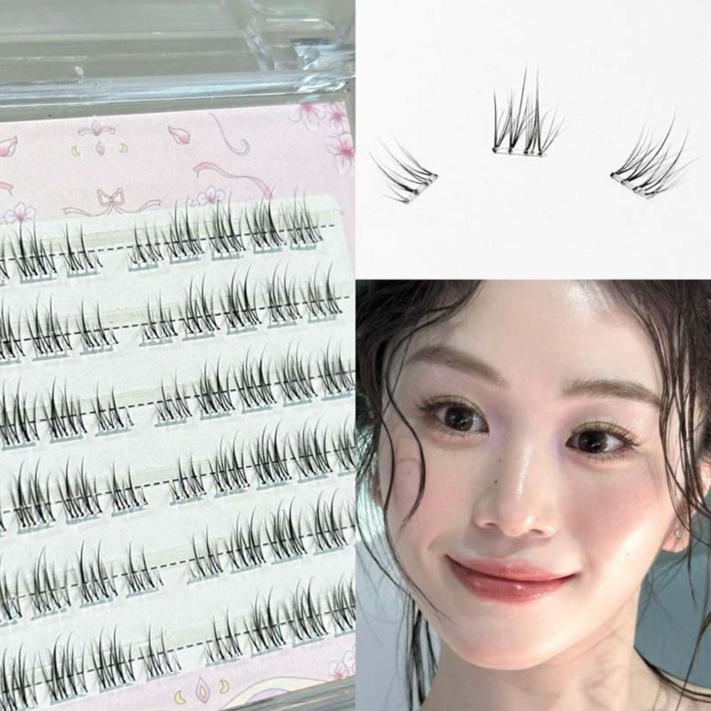 셀프 노글루 속눈썹 연장 언더 가닥 속눈썹 붙이기 원터치 2종 세트 - 상세 이미지 4