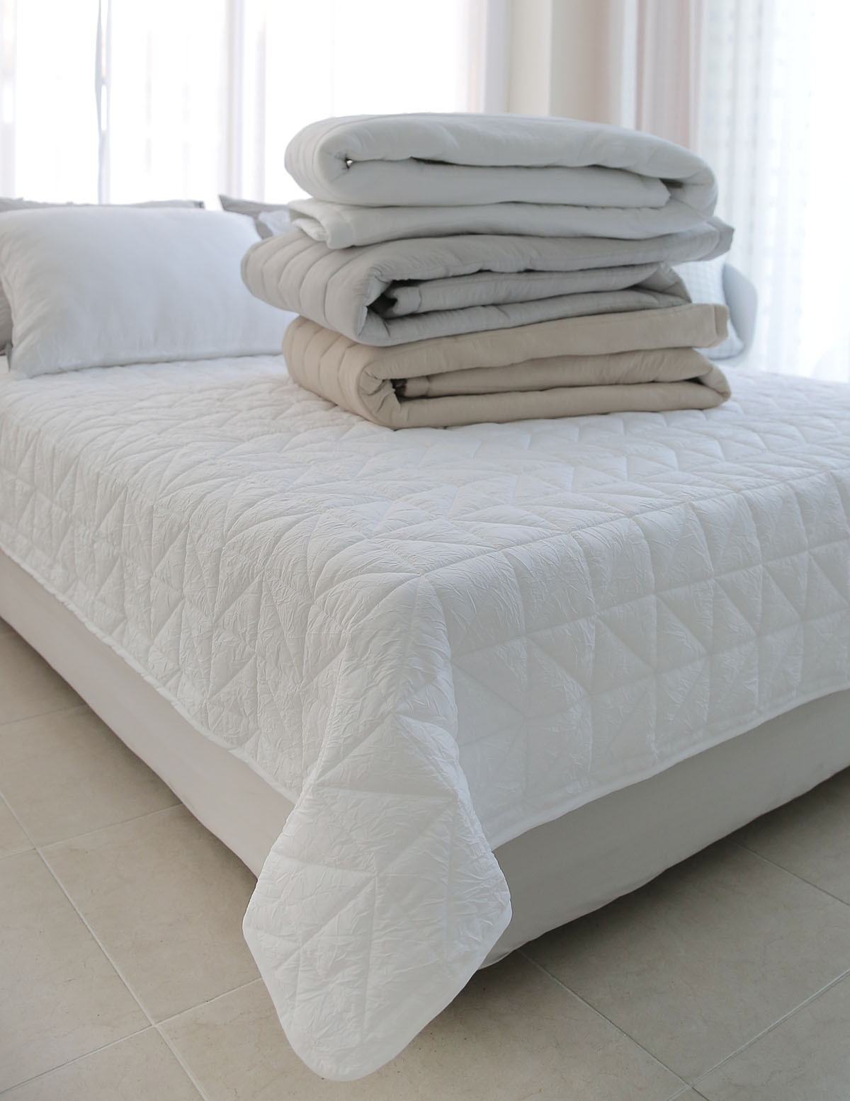 엠시베딩 이불패드 알러지케어 패밀리 침대패드 고정밴드 Q