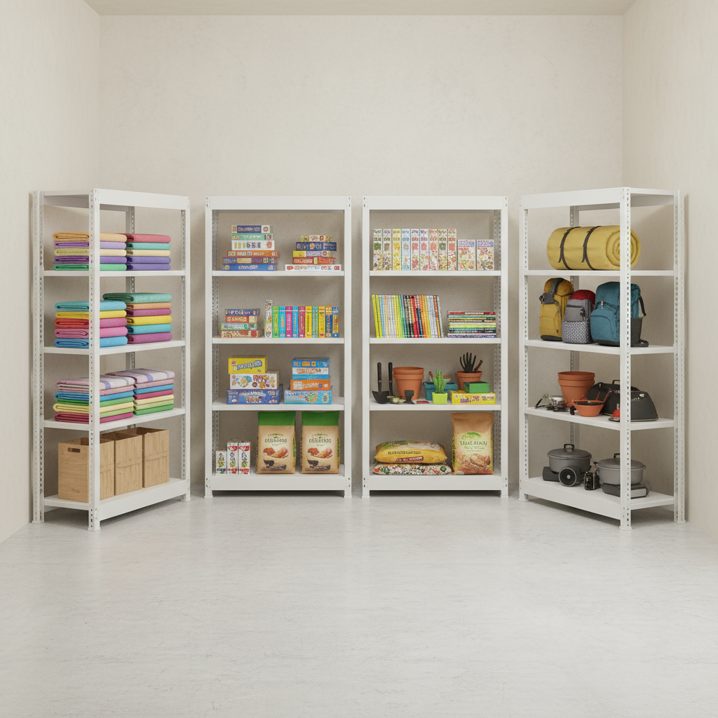 스피드랙 맥스 200KG 철제선반 조립식 앵글 창고 렉 경량랙 독립형 9003001500 5단