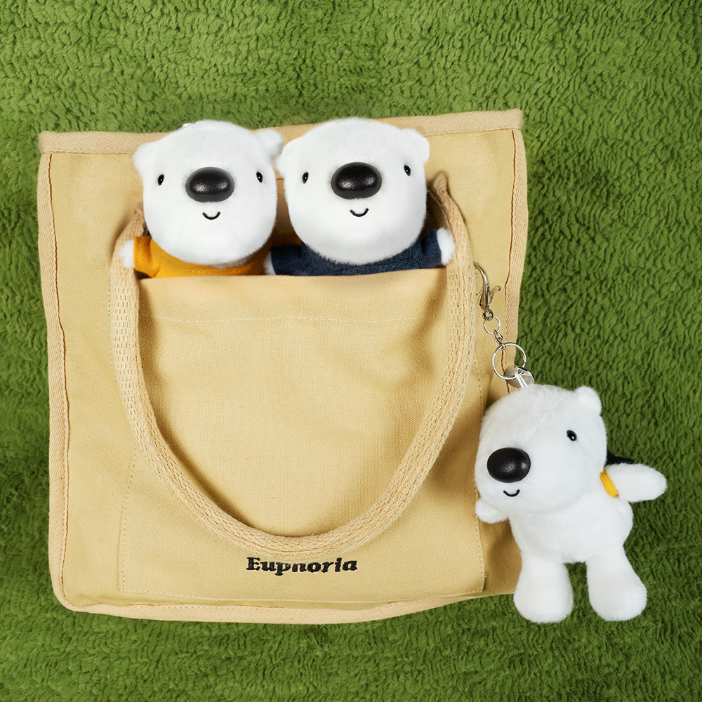 고무고무 북극곰 MZ직장곰 키링 가방고리 백참 인형 3종 - 상세 이미지 5