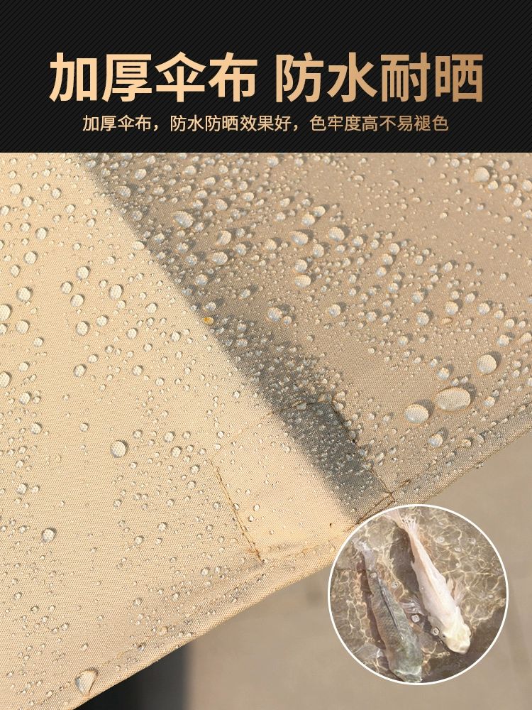 야외용 테이블 세트 정원 의자 파라솔 테라스 마당 테이블 파라솔 조합 80cm 색 원형 - 상세 이미지 3