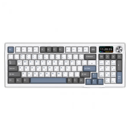 앱코 AK100 3모드 유무선 기계식 LCD 디스플레이 (베이비 블루축)