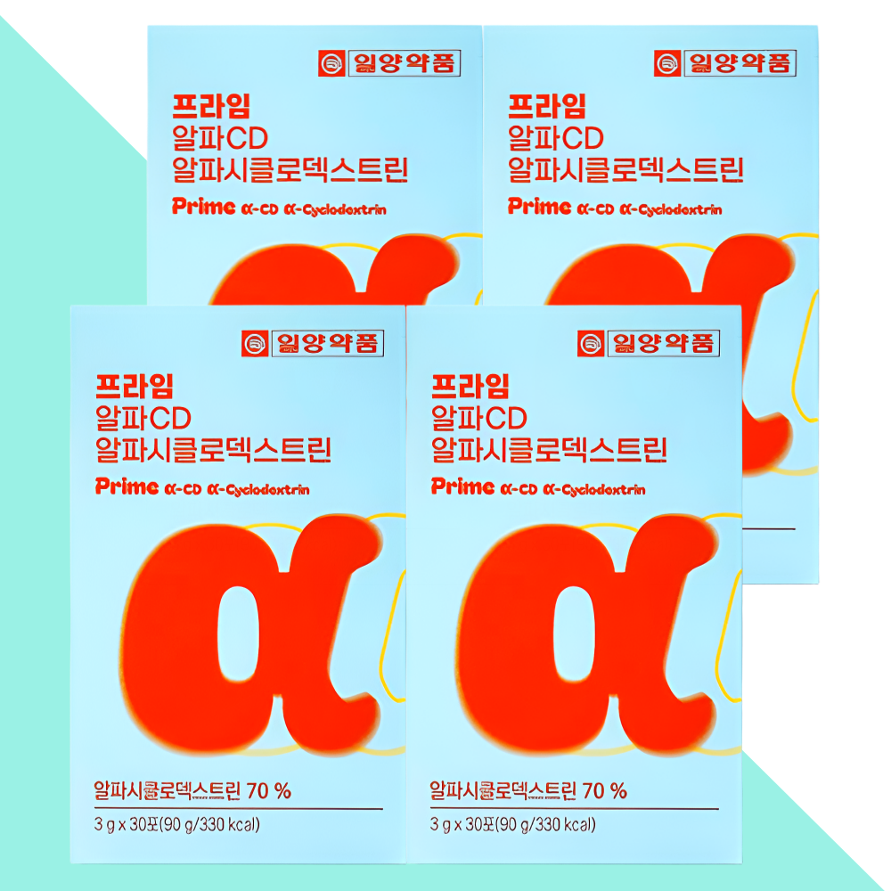 알파CD 일양약품 알파씨디 알파시클로덱스트린 30포X4개 - 상품 이미지