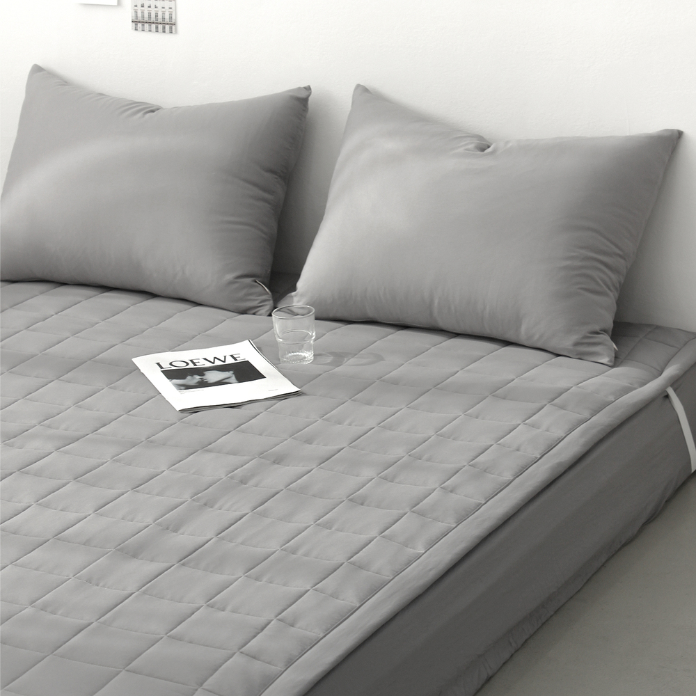 부드러운 아멜리 워싱 고정밴딩 침대패드 얼티 그레이, SS(슈퍼싱글)