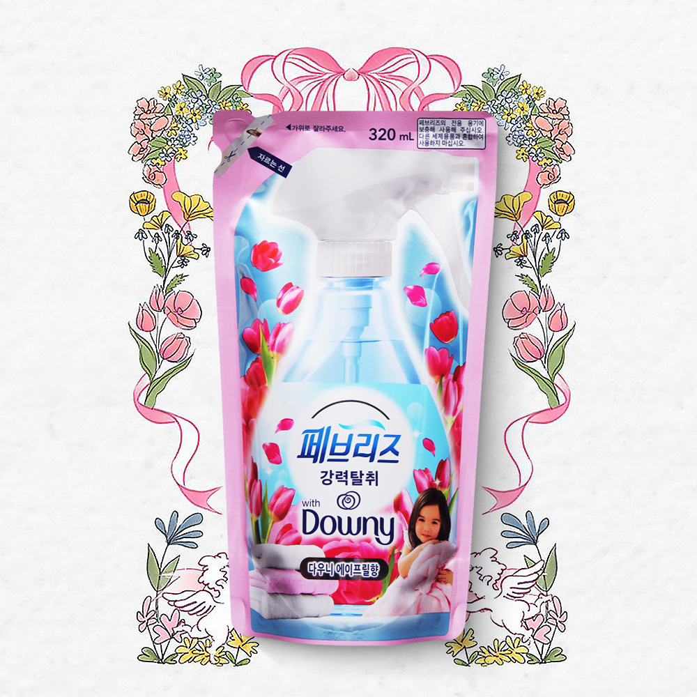 페브리즈 리필 다우니 에이프릴향 섬유탈취제 320ml 강력탈취 섬유향수 - 메인 이미지