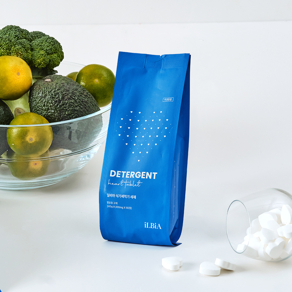 [책임환불제 100%] 일비아 하트 식기세척기 세제 올인원 아기식세기세제 린스 타블랫 60개입, 1개