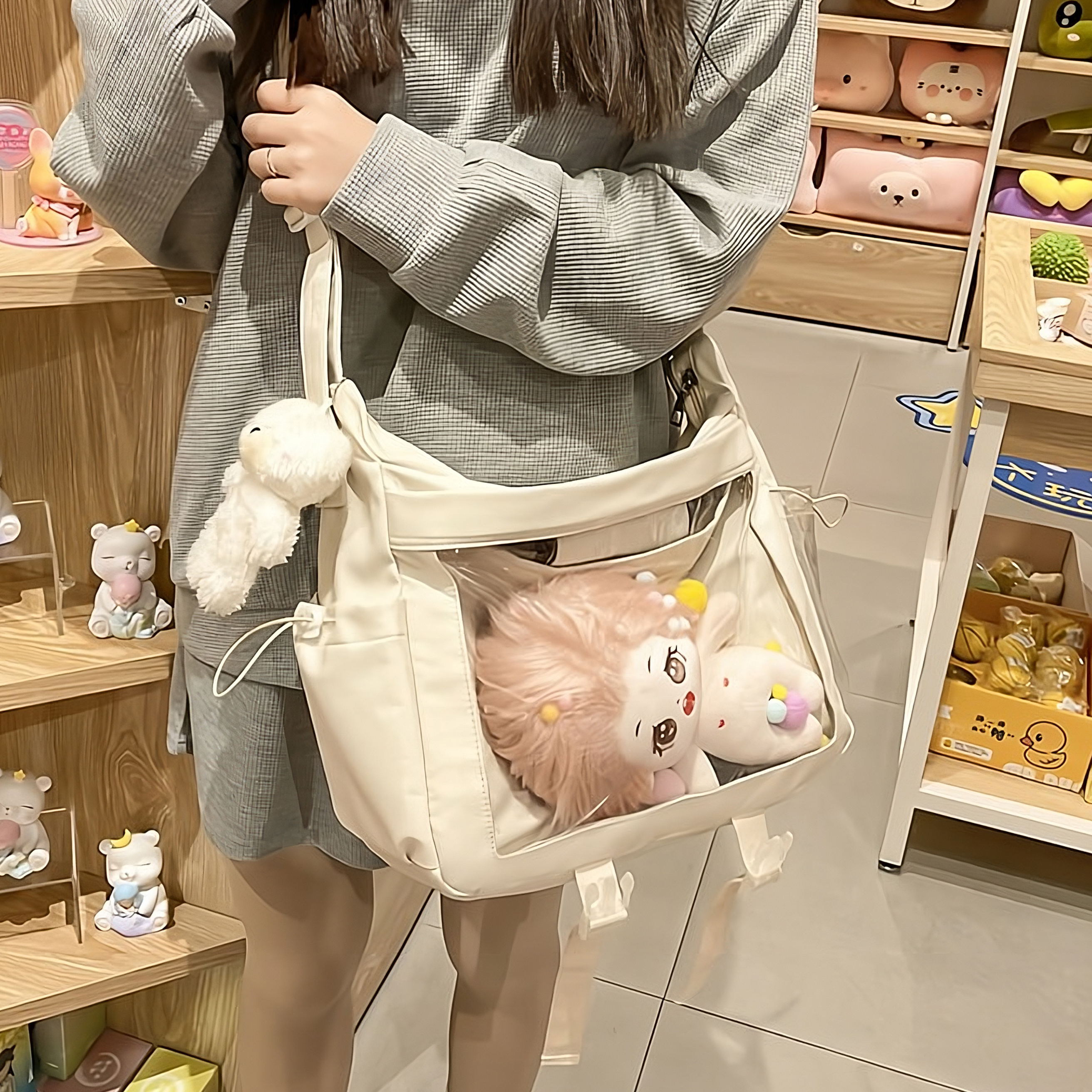 히든커버 이타백 덕질 굿즈 뱃지 투명창가방 탈부착