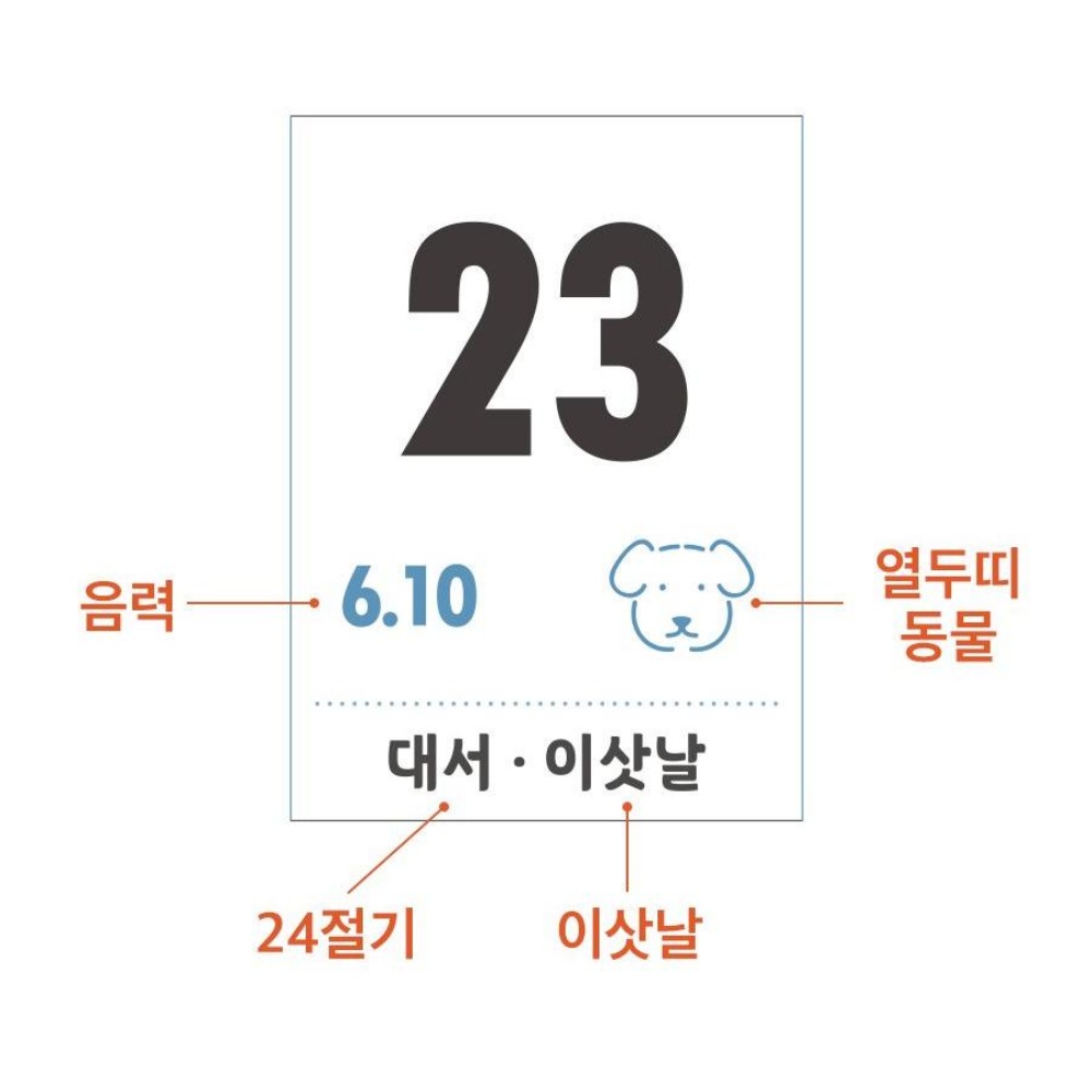 2026년 탁상달력 2025년 하반기 달력 절기 음력 1년 미니 넘기는 연달력 이미지 7