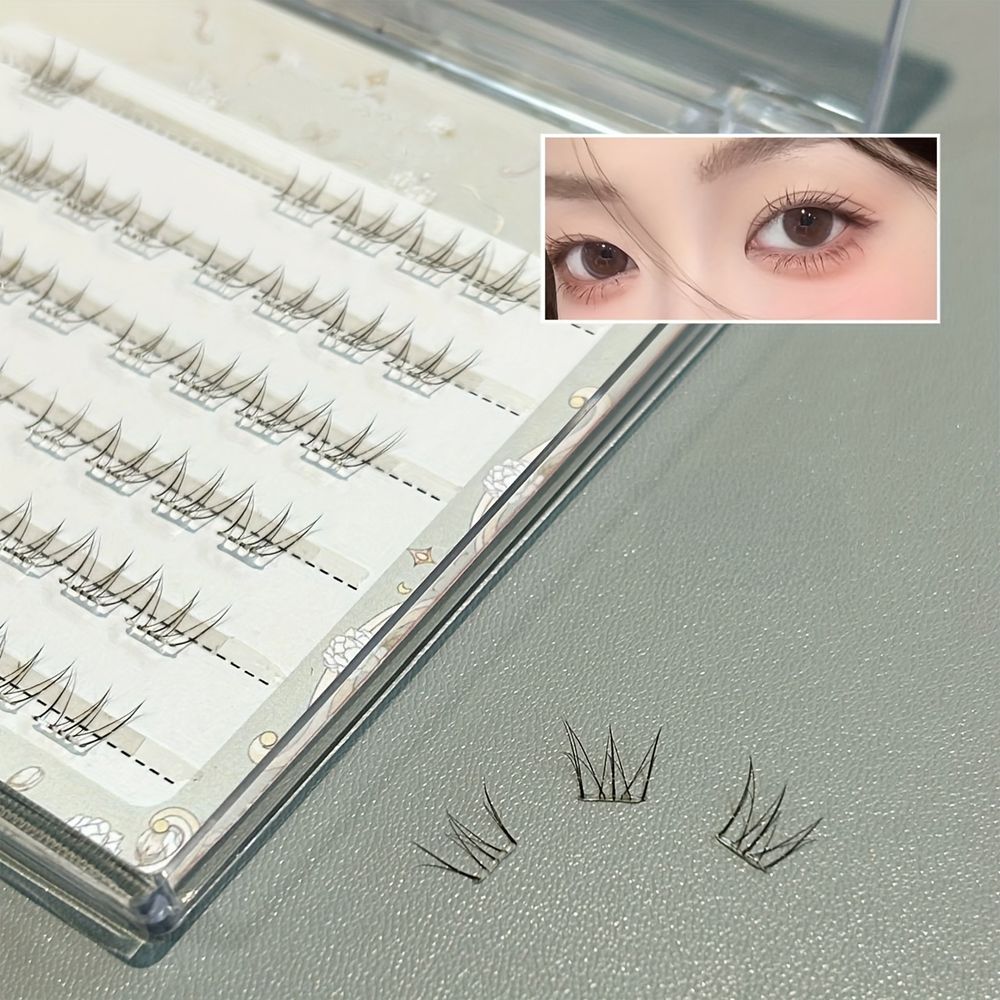 셀프 노글루 속눈썹 연장 언더 가닥 속눈썹 붙이기 원터치 2종 세트 - 상세 이미지 3
