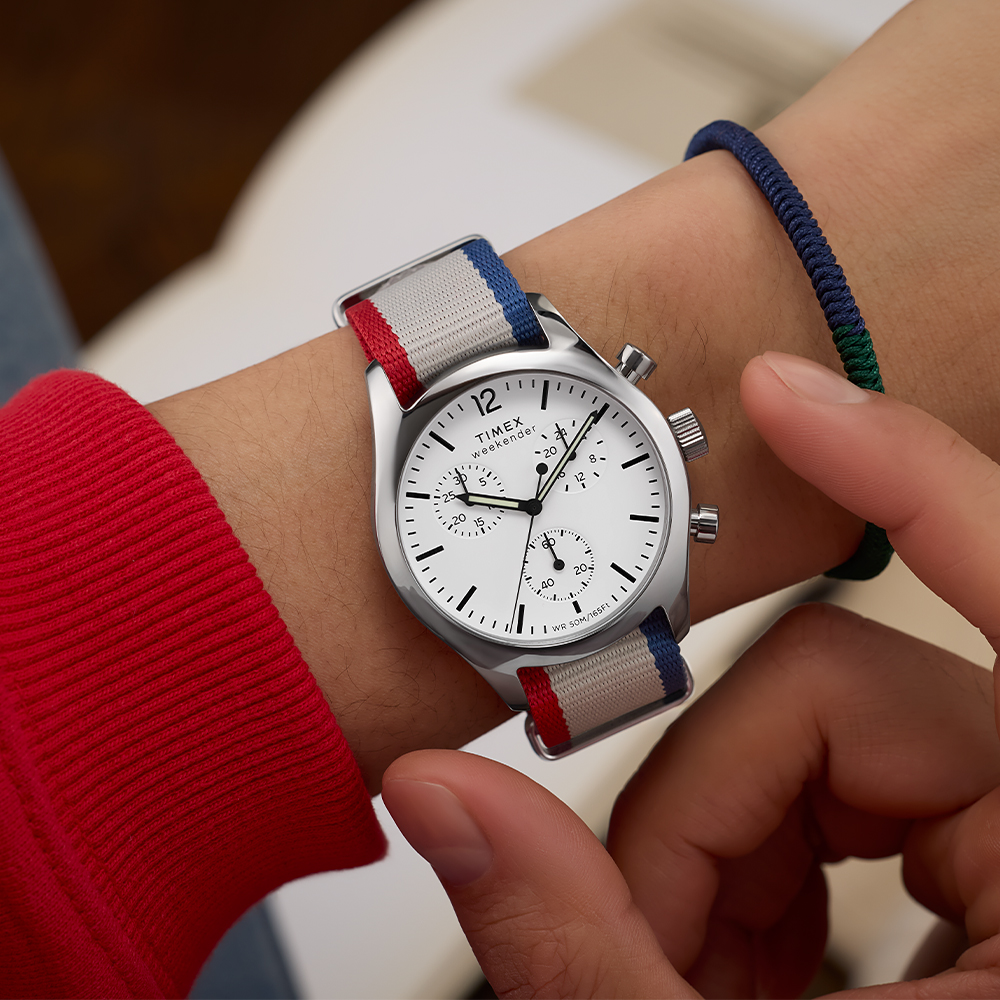 타이맥스 위켄더 뉴잉글랜드 크로노그래프 스트라이프 남성시계 40mm TW2Y15800 - 상세 이미지 3