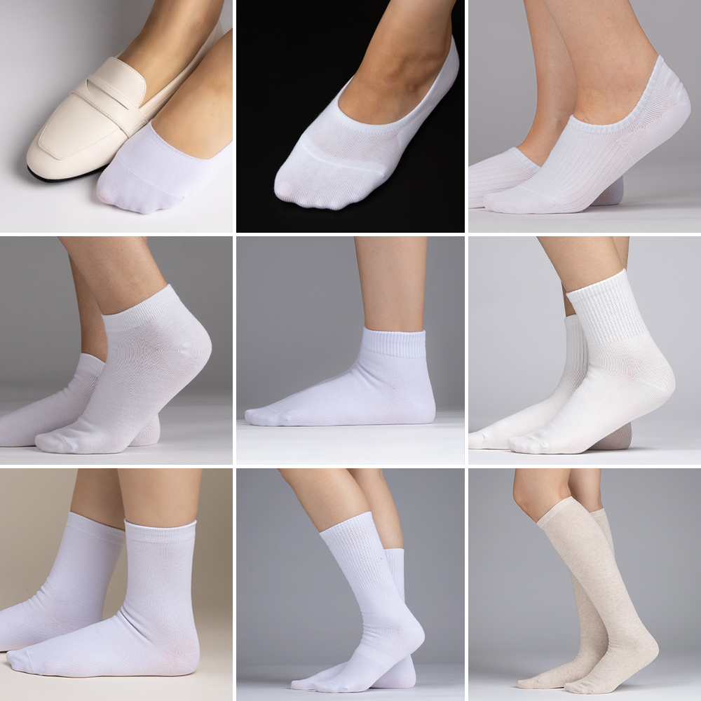 진짜 코마사 국산 면 무지 양말