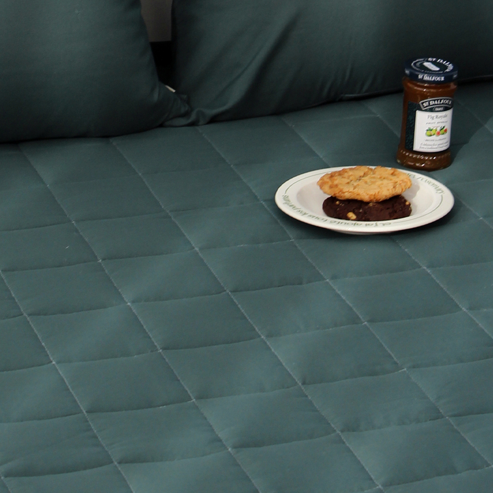 부드러운 아멜리 워싱 고정밴딩 침대패드 레인 포레스트, SS(슈퍼싱글)