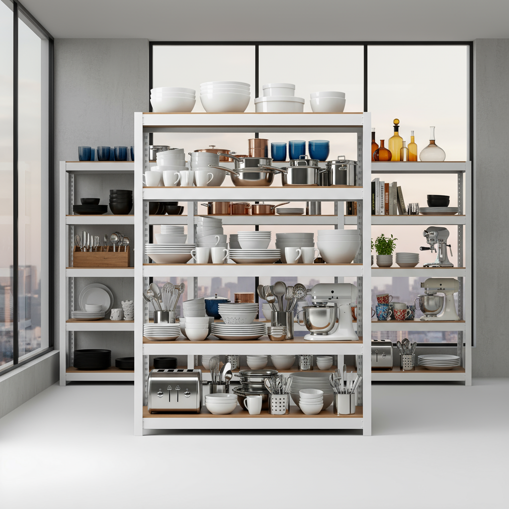 선반 수납선반 다용도 팬트리 무볼트 조립 랙 거실 선반장 3153151500 5단