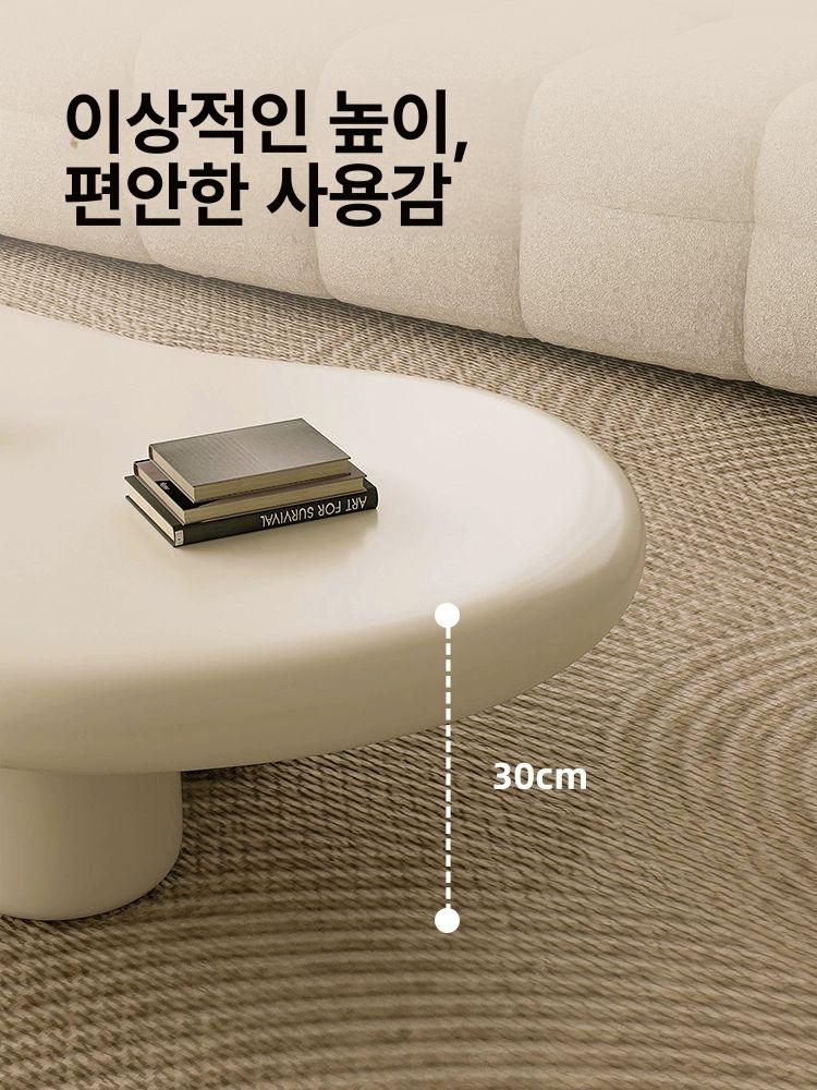 거실쇼파테이블 디자인 탁자 좌식테이블 좌식 대리석 투명 거실테이블 아크릴 접이식 품질 업그레이드 사지 대형 B 조립 - 상세 이미지 4