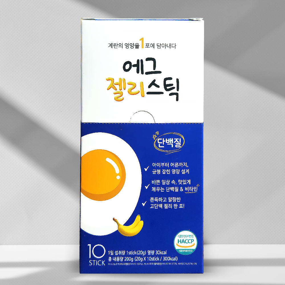 단백질보충제 에그젤리스틱 아르기닌 다이어트간식 단백질쉐이크 대체 바나나맛, 200g, 1개 - 상세 이미지 3