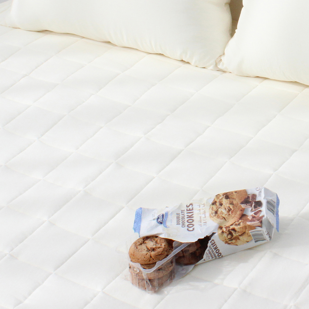 부드러운 아멜리 워싱 고정밴딩 침대패드 펄 아이보리, SS(슈퍼싱글)