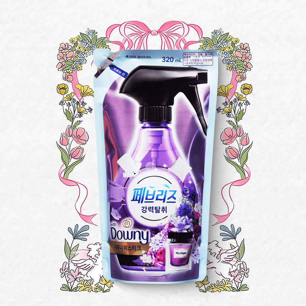 페브리즈 리필 다우니 미스티크향 섬유탈취제 320ml 강력탈취 섬유향수 - 메인 이미지