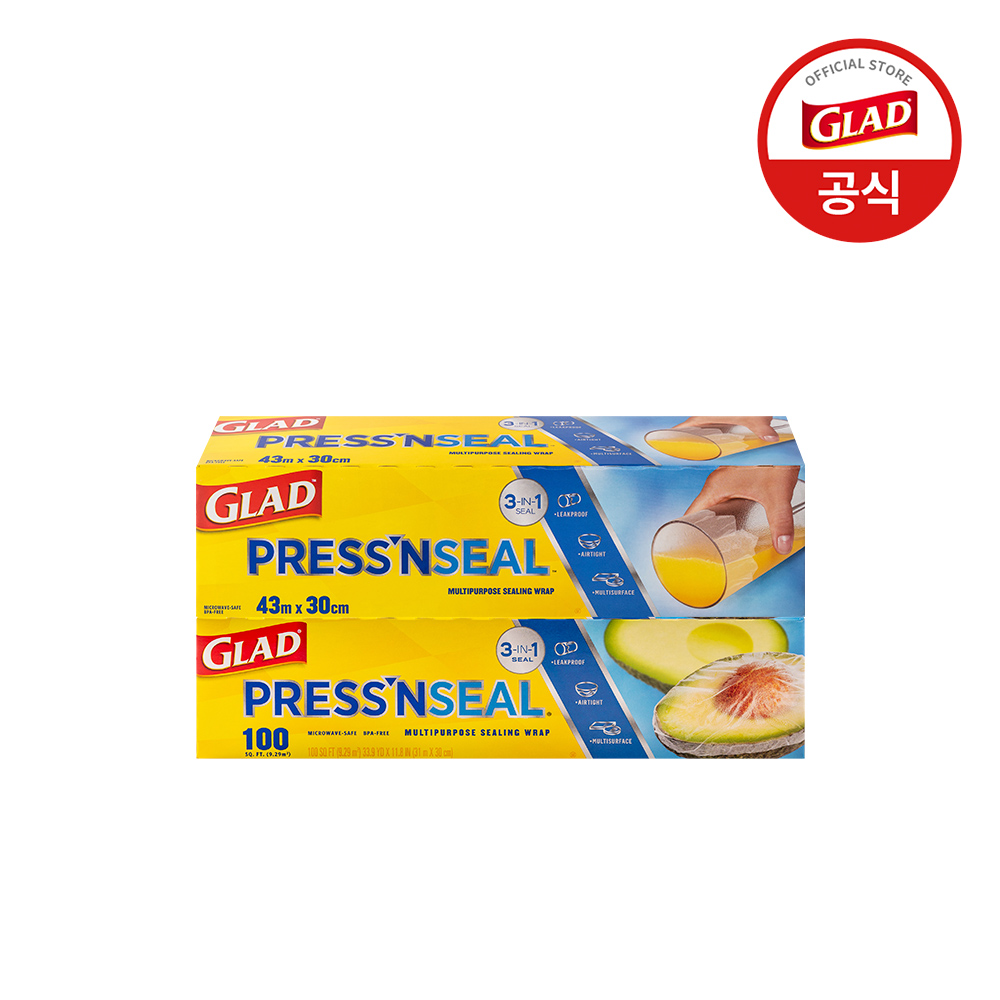 글래드 매직랩 대용량 (30cmx31m)+점보형 (30cmx43.4m) 세트 샌드위치 커피 랩핑 주방랩 배달용 프레스앤씰 - 상품 이미지