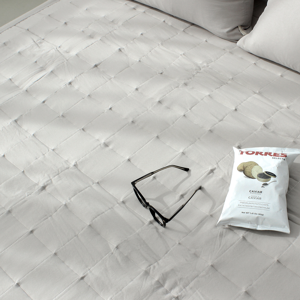 부드러운 아멜리 워싱 고정밴딩 침대패드 샌드브라운, DK(더블킹)