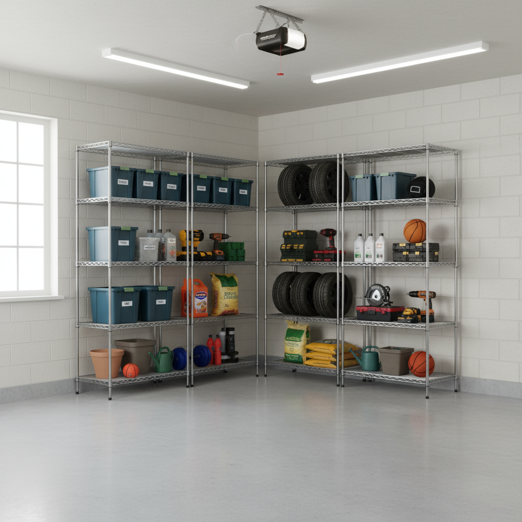 철제선반 메탈선반 조립식앵글 경량랙 창고 베란다 고릴라랙 산업용 렉 9003401450 5단