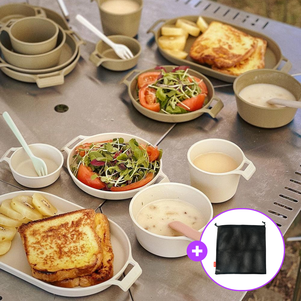 캠핑 식기세트 그릇 접시 컵