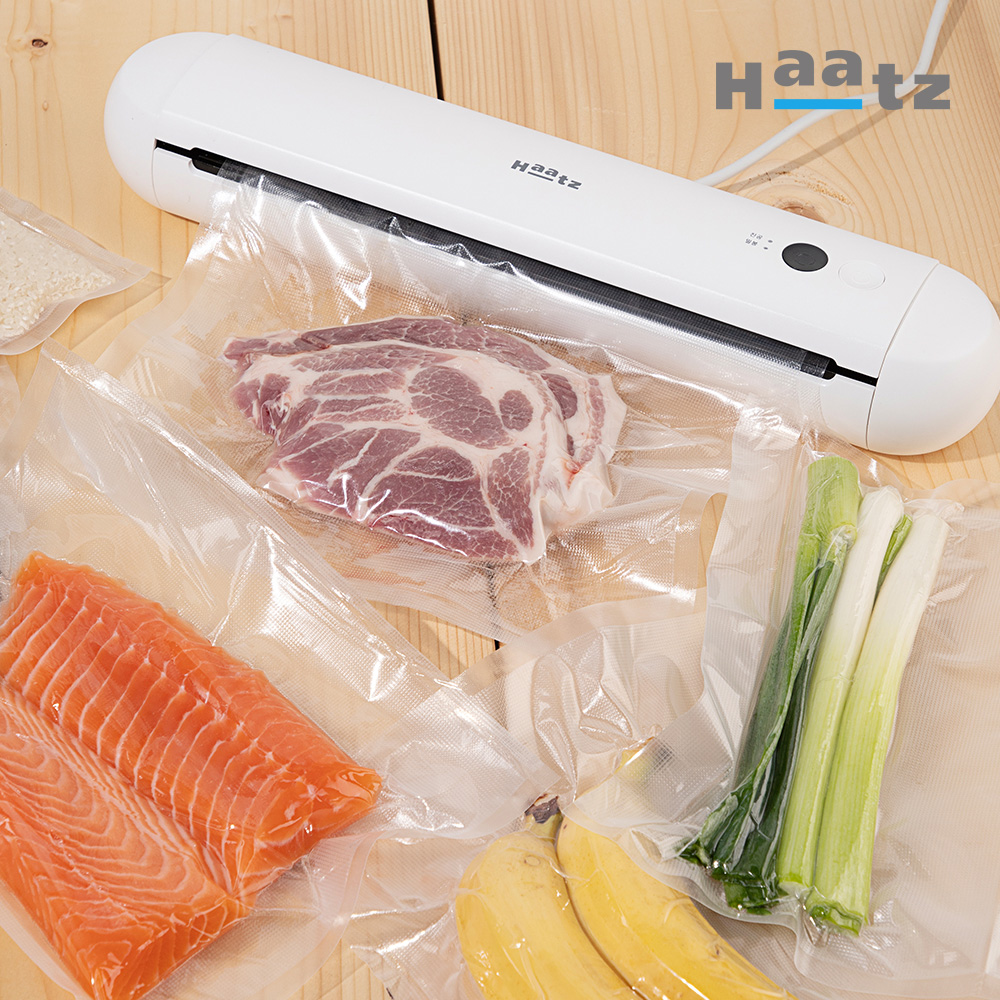 [알림받기 추가할인] 하츠 가정용 진공포장기 밀폐용기 진공백 포함 킵프레쉬 CVS-651I