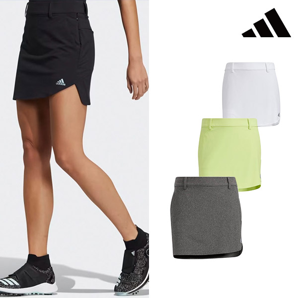 아디다스 골프웨어 SS 슬릿 디테일 여성 골프 스커트 HB3619