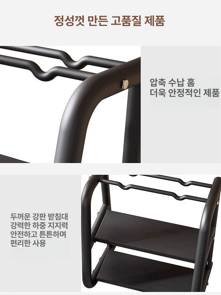 덤벨랙 거치대 아령 튼튼한 홈짐 체육관 보관 보관대 보관랙 헬스장 덤벨정리대 덤벨렉 덤벨 다기능 덤벨 케틀벨 스탠드 블랙 - 상세 이미지 5
