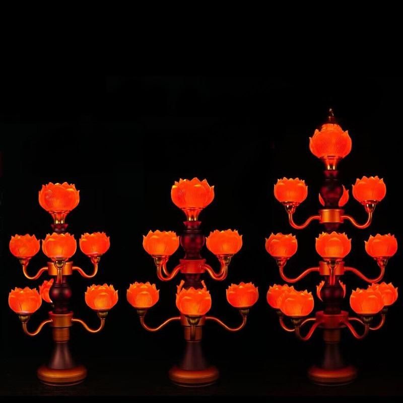 석굴암굿즈 국립중앙박물관기념품 LED 연꽃등 다채로운 관음보살등 인테리어 무드등 가정용 거실 침실 장식 램프 테이블등 플러그인 조명 디자인 - 상세 이미지 3