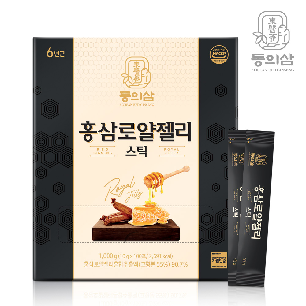 동의삼 홍삼로얄젤리스틱 100포 - 메인 이미지