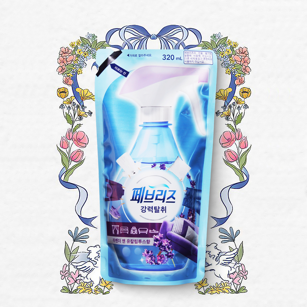 페브리즈 리필 라벤더 앤 유칼립투스 섬유탈취제 320ml 강력탈취 섬유향수 - 메인 이미지