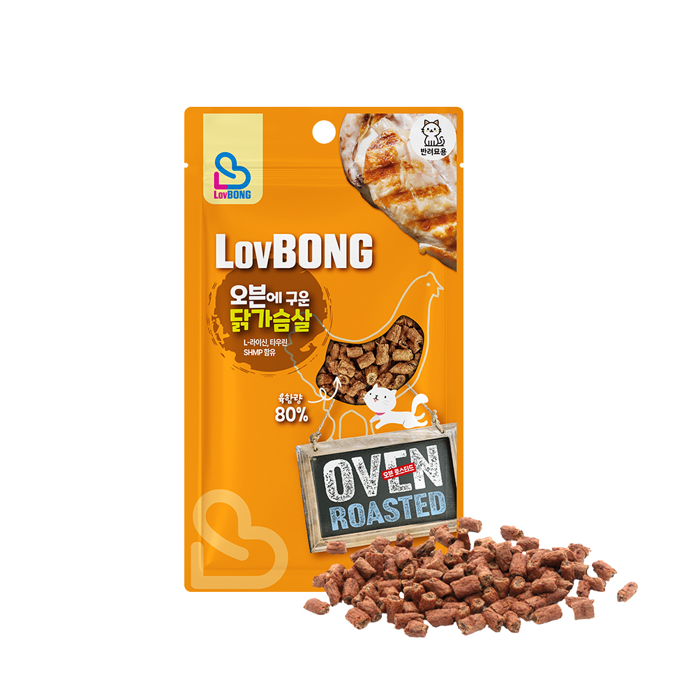 러봉 오븐에 구운 져키 고양이간식 닭가슴살, 30g, 1개 제품 이미지