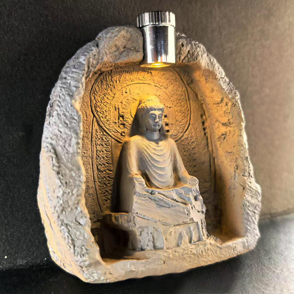 조명 발광 동굴 미니불상 자석 불교 굿즈 돌부처 반야심경 불교박람회 미니어처 부처님상 이미지 6