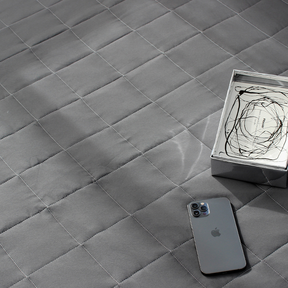 부드러운 아멜리 워싱 고정밴딩 침대패드 느와르 차콜, SS(슈퍼싱글)