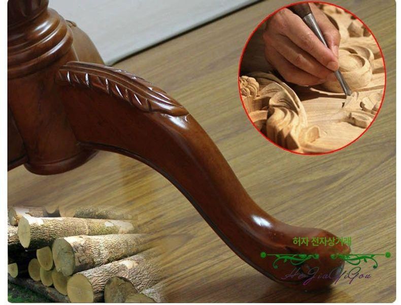 빈티지 원형 테이블 엔틱 다이닝 술집 탁자 카페 원목 직경 60xh60 차탁 조립식 - 상세 이미지 5