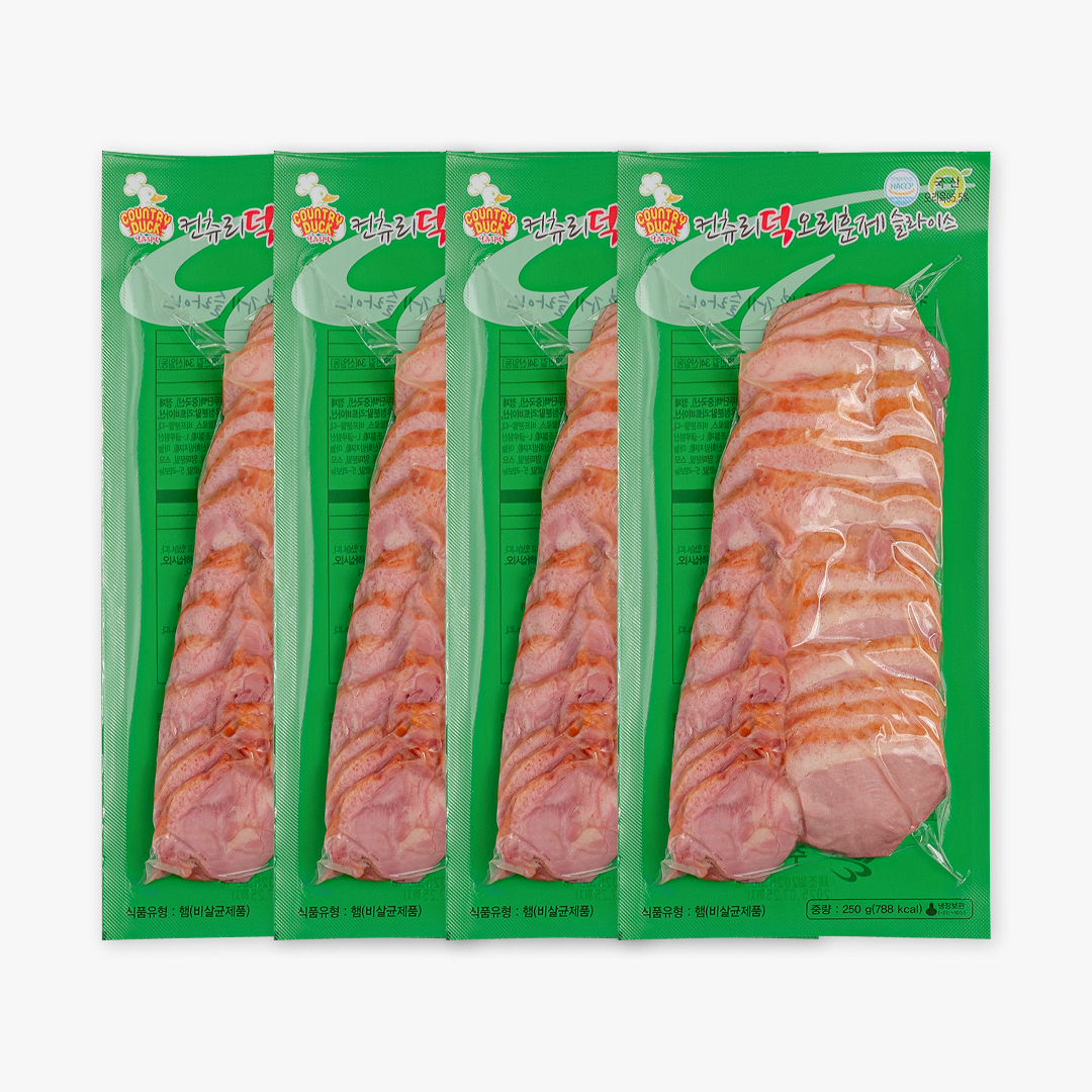 국산 컨츄리덕 오리훈제 250g, 4개 - 상품 이미지