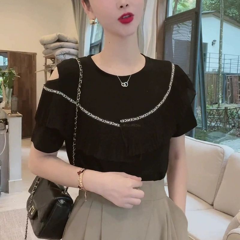 라틴스포츠댄스복 무대복 재즈 장구 의상 상의 난타 댄스의상 방송의사 여성 블랙 S 추천 40.0-49.0kg - 상세 이미지 2