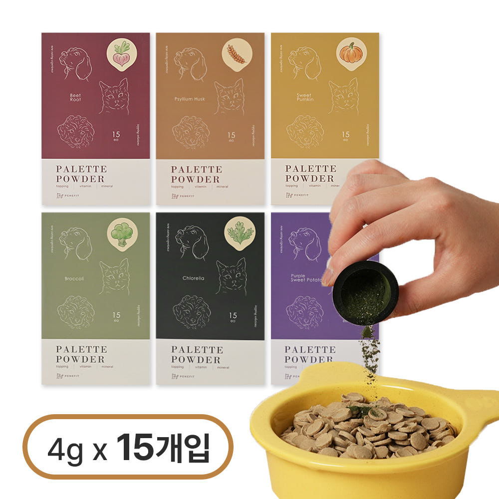 페네핏 반려동물 사료 토핑 팔레트 파우더 15개입 밥 사료 안먹는 강아지 고양이 보양식 이미지 7