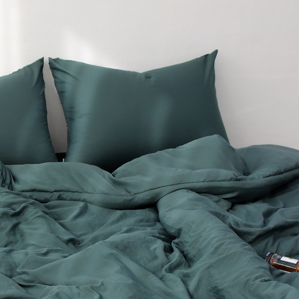 부드러운 아멜리 워싱 사계절 옥수수솜 무봉제 차렵이불 레인 포레스트, SS(슈퍼싱글)