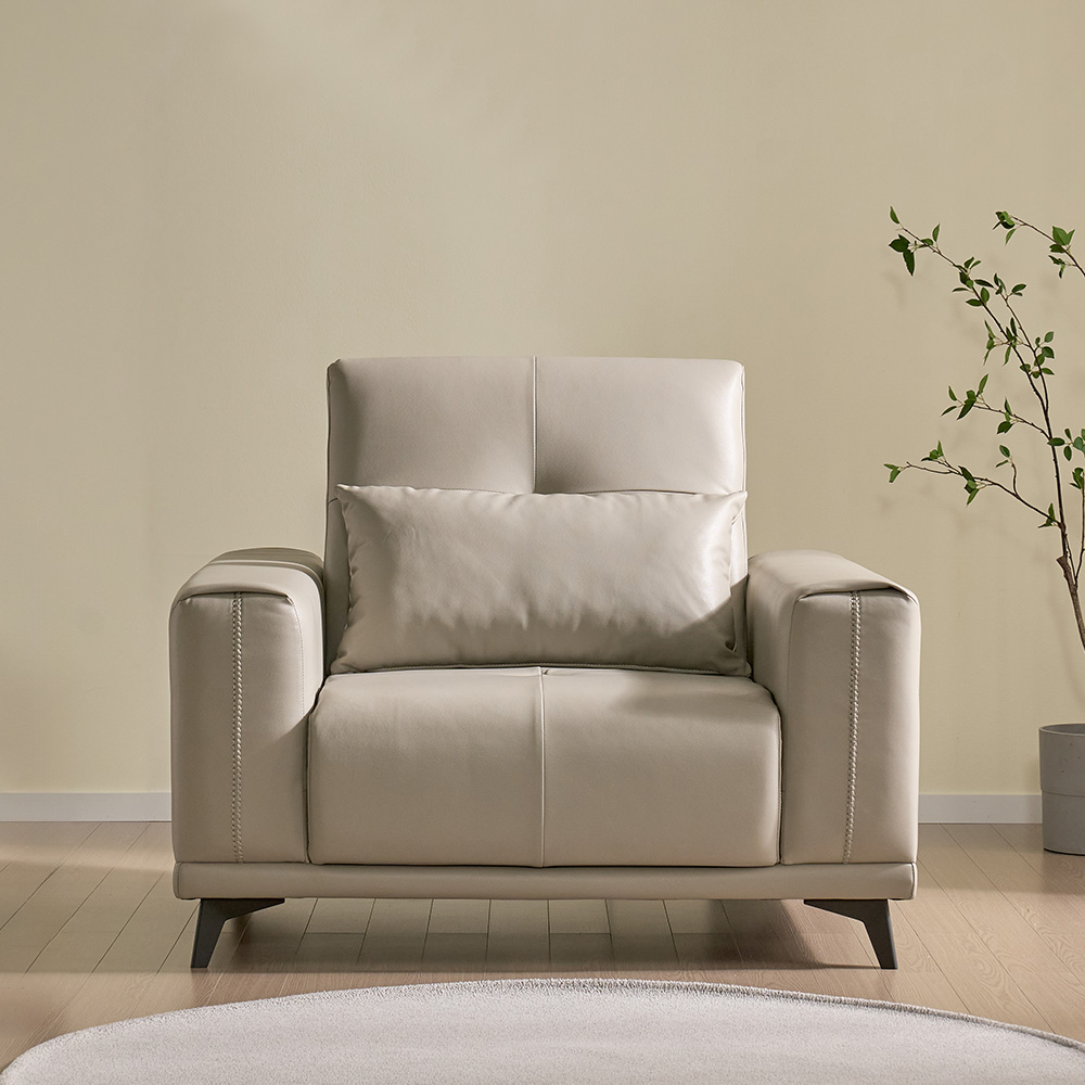 스코나 더스빌 하이브리드 레더 모션 슬라이딩 무빙 침대 1인 리클라이너 소파