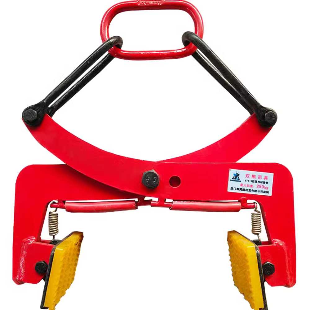 지게차 보강토 블록 집게 건축 토목 현장용 운반 도구 A 6인치 (입구 6-18cm) - 상품 이미지