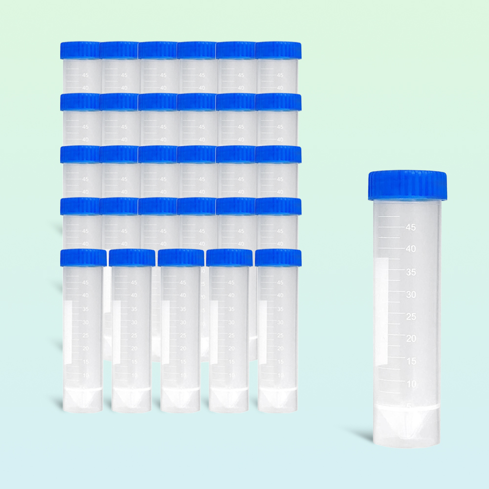 코니칼튜브 플라스틱원심관 스탠드형 계량 소분용기 50ml 30개 - 상품 이미지
