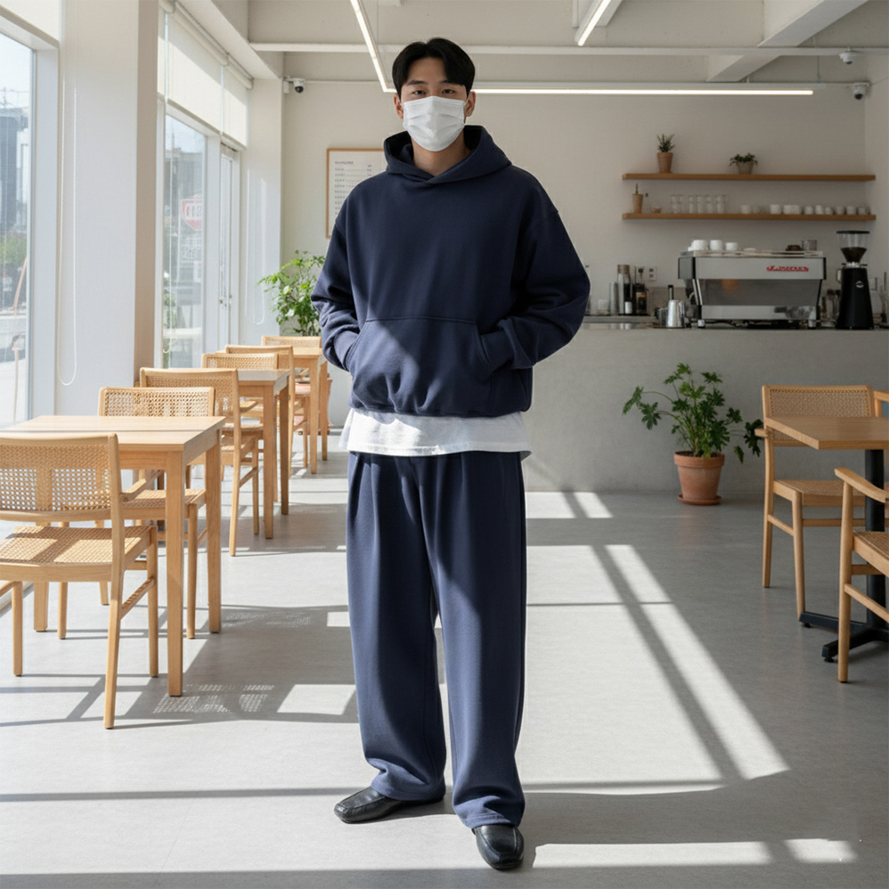 남자트레이닝세트 스웻셋업 러닝복 짐웨어 후드티세트 - 상품 이미지
