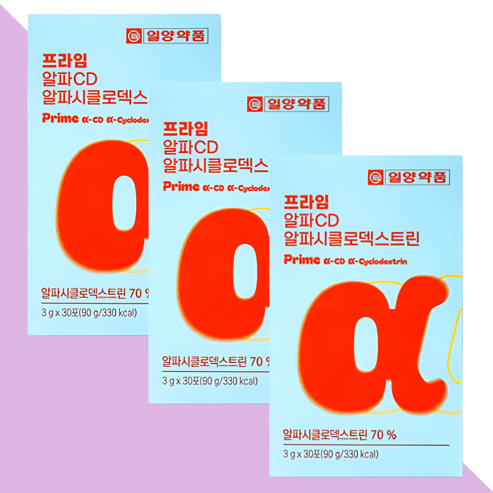 일양약품 알파CD 알파시디 알파시클로덱스트린 30포X3박스 - 상품 이미지